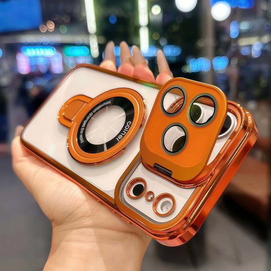 StandFlex® – iPhone 17 Series Dual-Bracket Clear Case - FonKayz