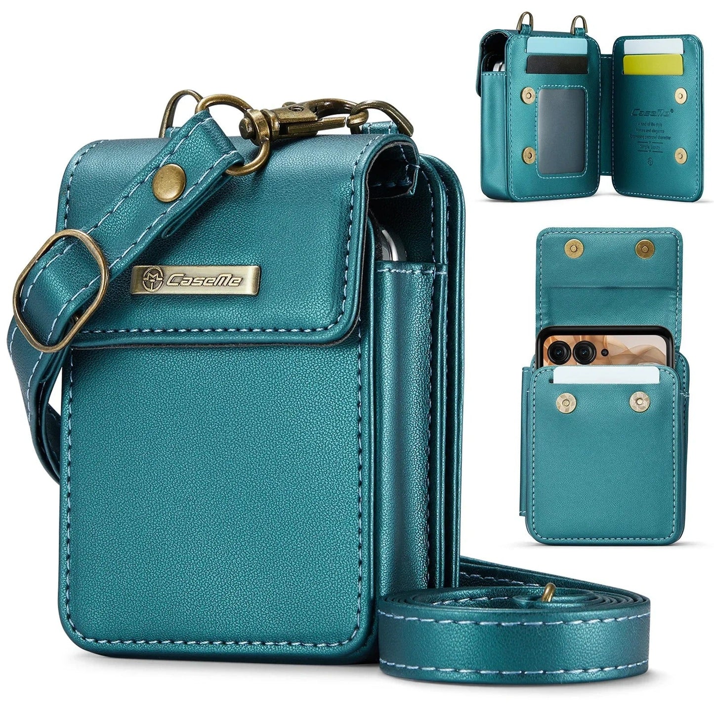 Chic Leather Crossbody Mini Bag for Motorola Razr Series - FonKayz