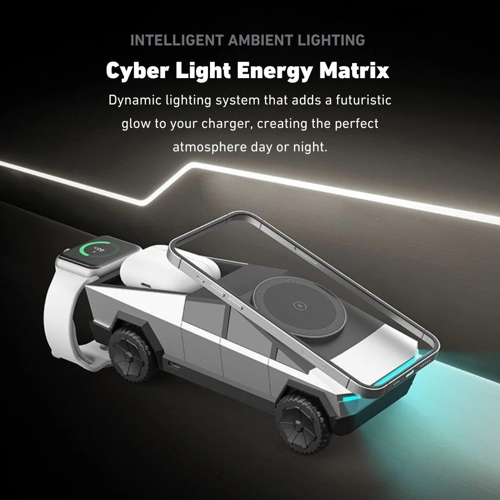 CyberDock X™ – 3-in-1 Rotating MagSafe Charging Station - FonKayz