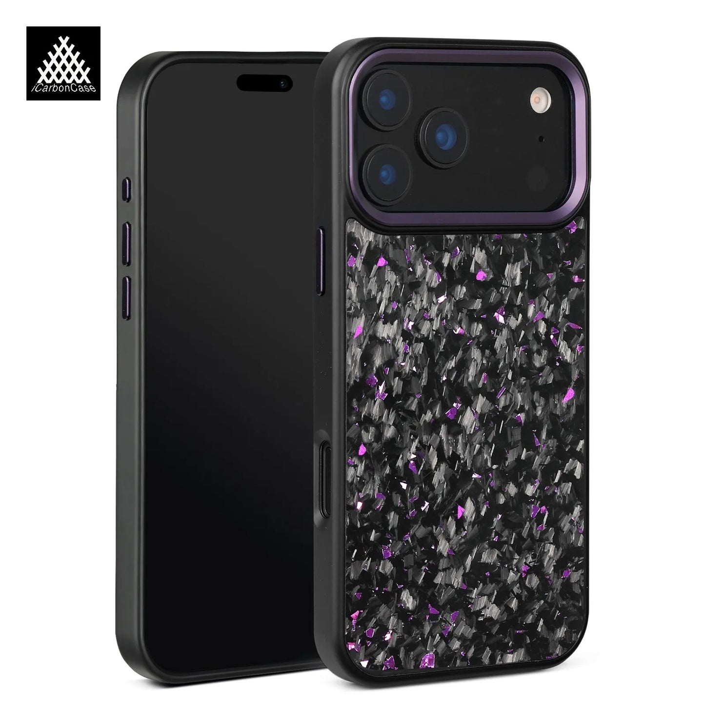 iPhone 17 Forged Carbon Fiber Case – MagSafe, Metal Camera Guard - FonKayz