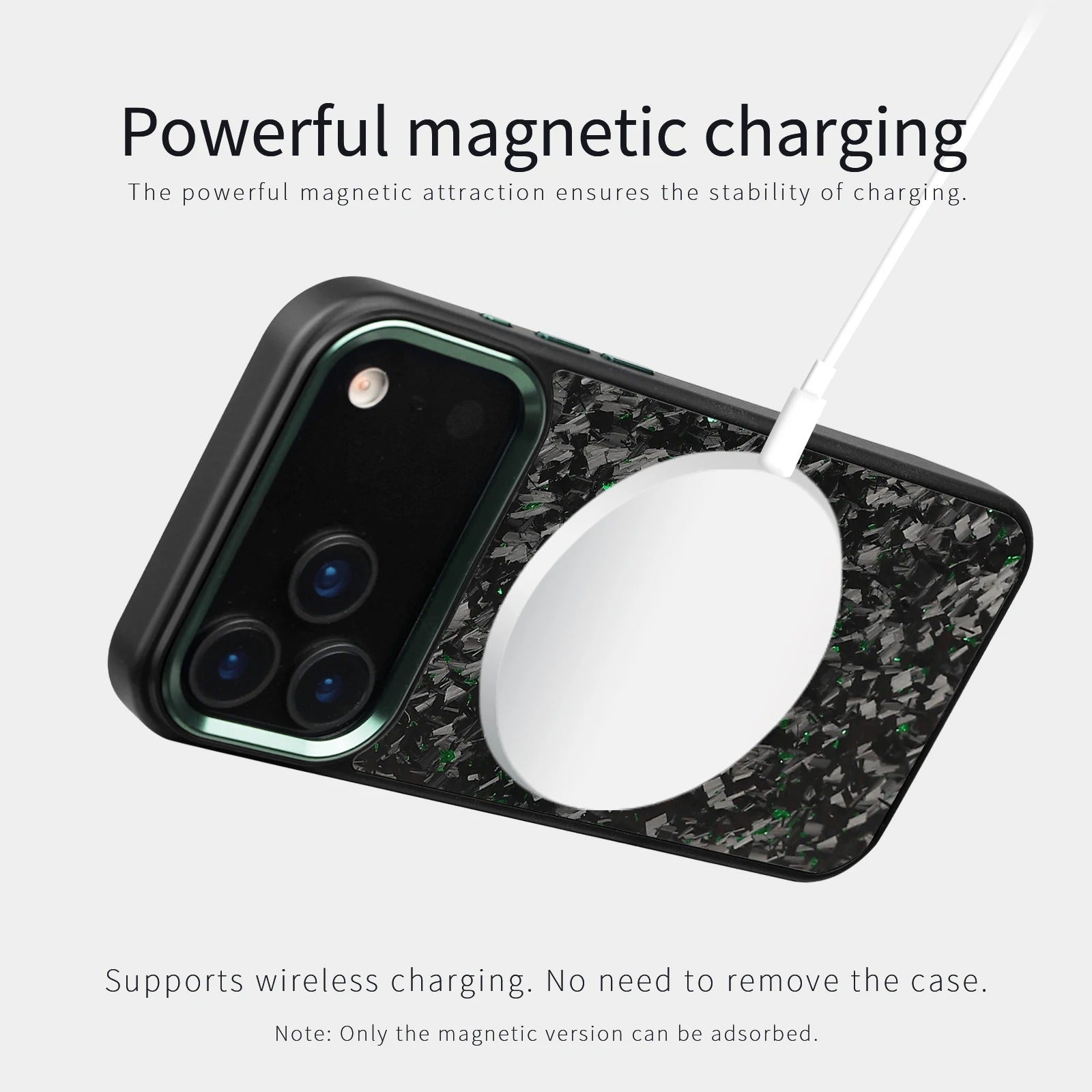 iPhone 17 Forged Carbon Fiber Case – MagSafe, Metal Camera Guard - FonKayz