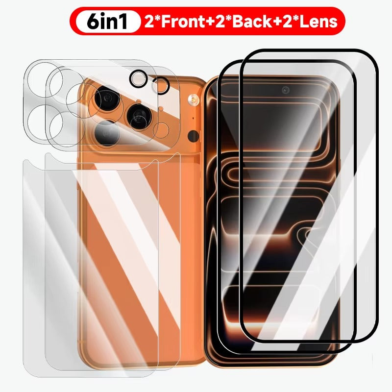GlazTek – UltraShield 3-in-1 Tempered Glass Kit for iPhone 17 Series - FonKayz