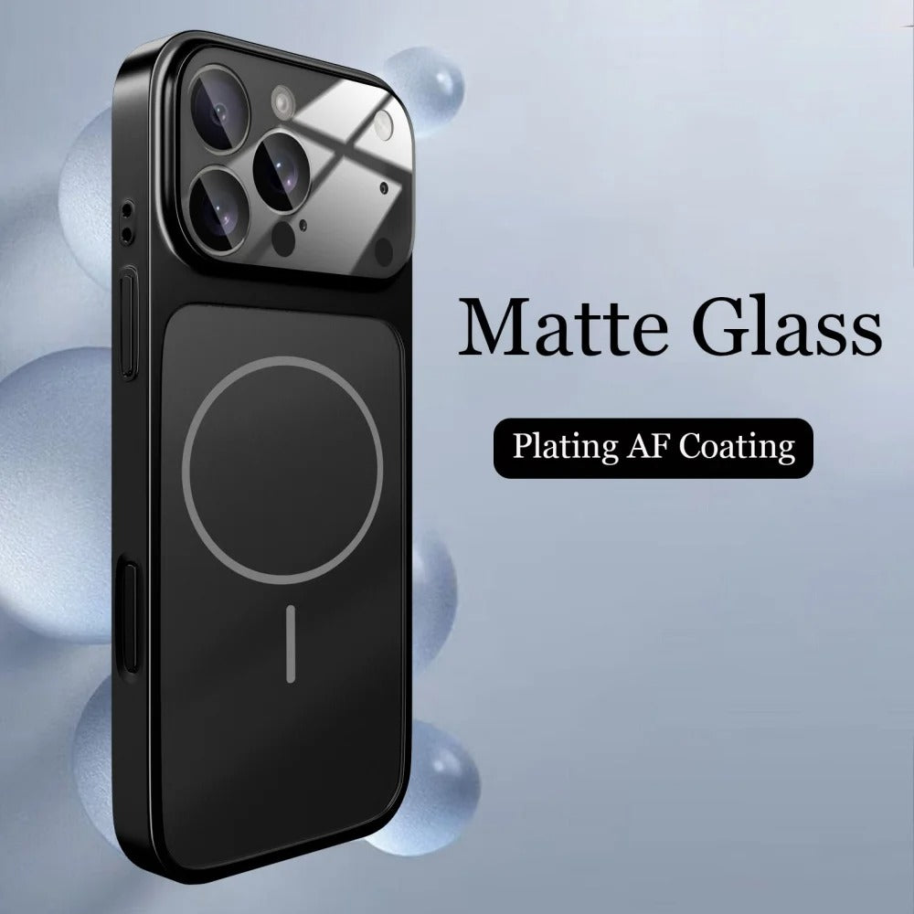 iPhone 17 Glass Matte Armor Case – MagSafe Compatible - FonKayz