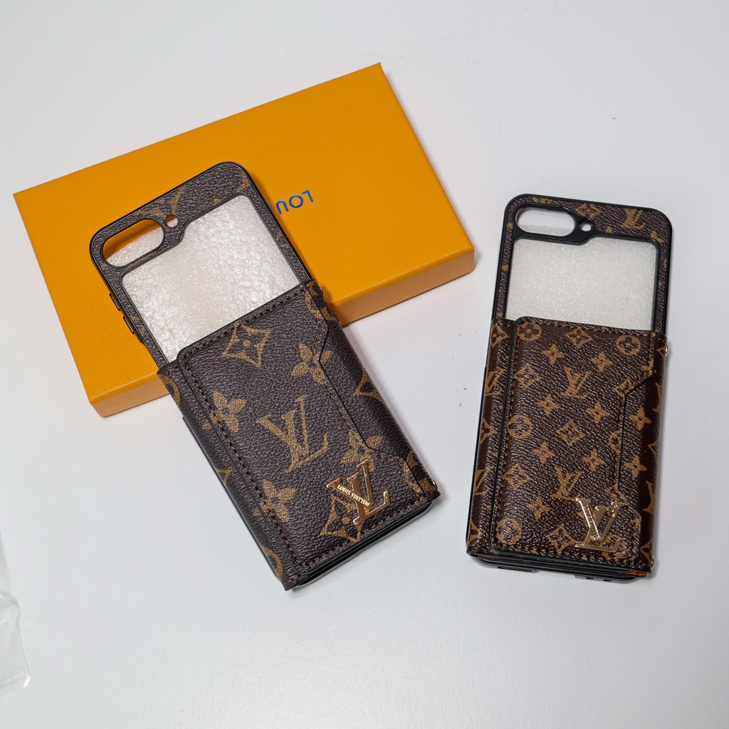Luxury Flip Wallet Phone Case with Card Slots