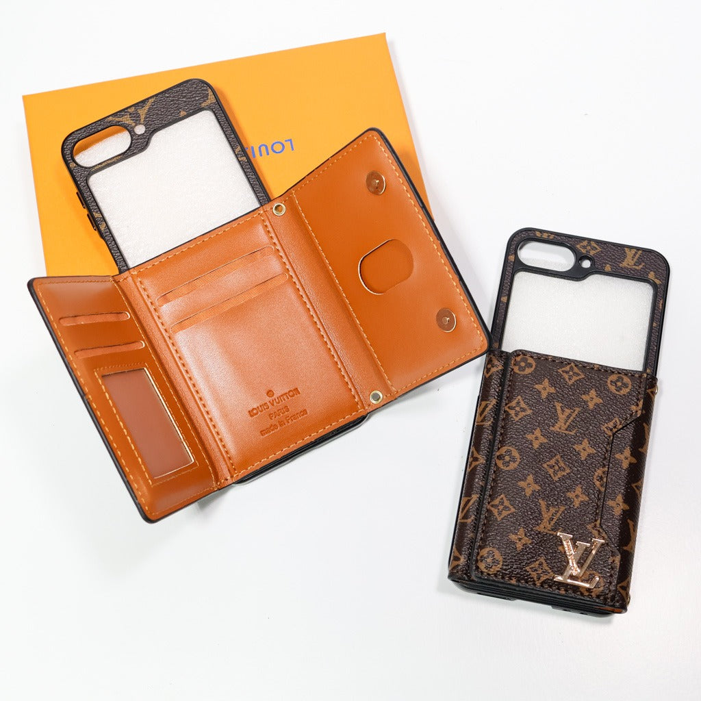 Luxury Flip Wallet Phone Case with Card Slots