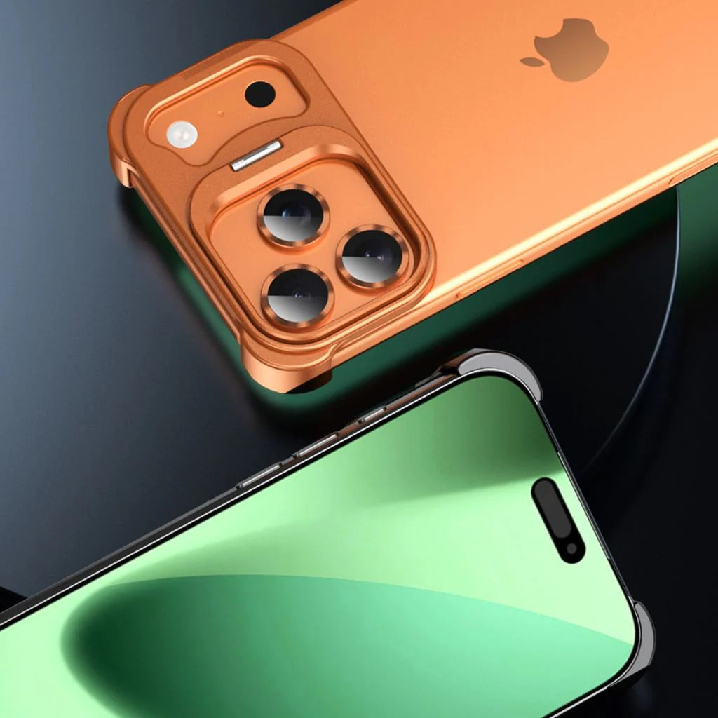 iPhone 17 Pro Max / Pro / Air Frameless Metal Edge Case – Slim Naked Feel MagSafe-Friendly Protection | Fonkayz