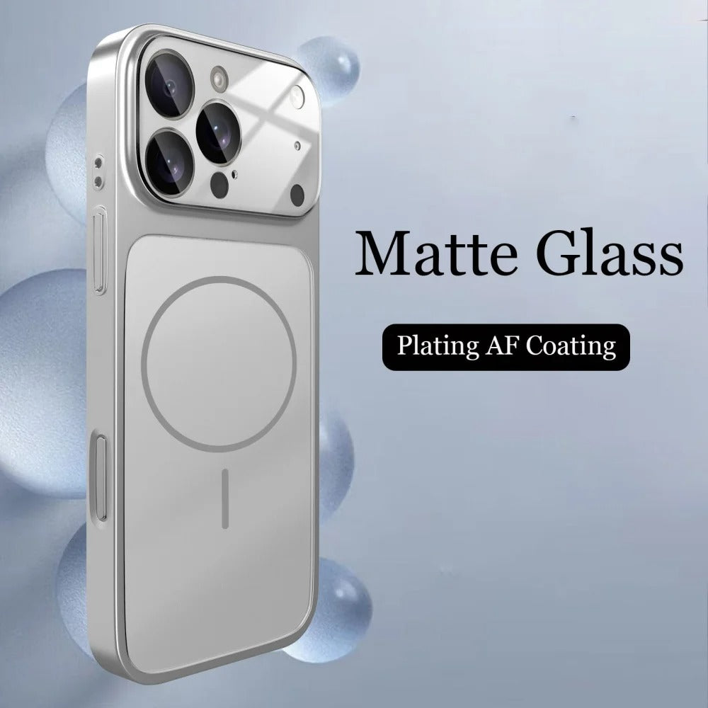 iPhone 17 Glass Matte Armor Case – MagSafe Compatible - FonKayz