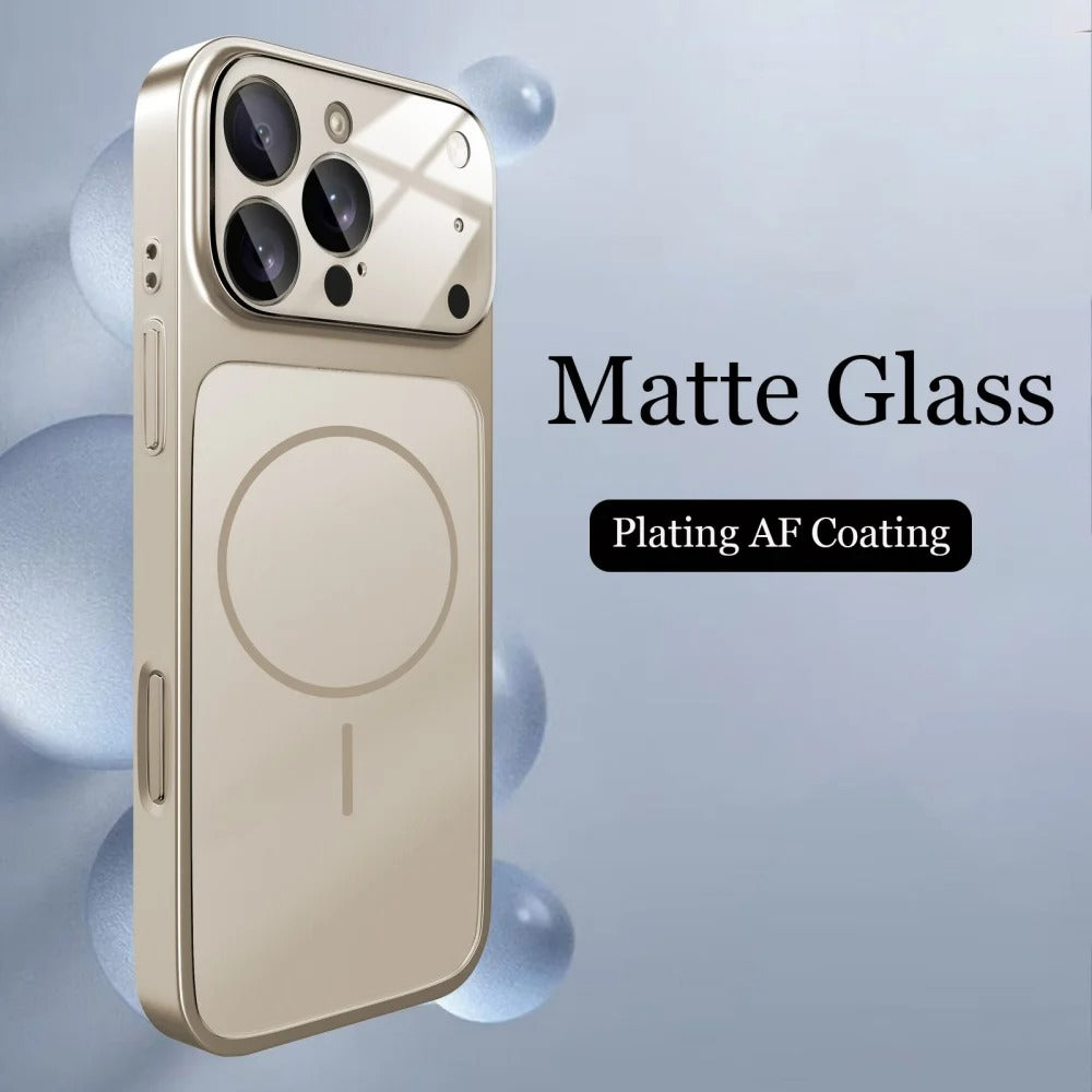 iPhone 17 Glass Matte Armor Case – MagSafe Compatible - FonKayz