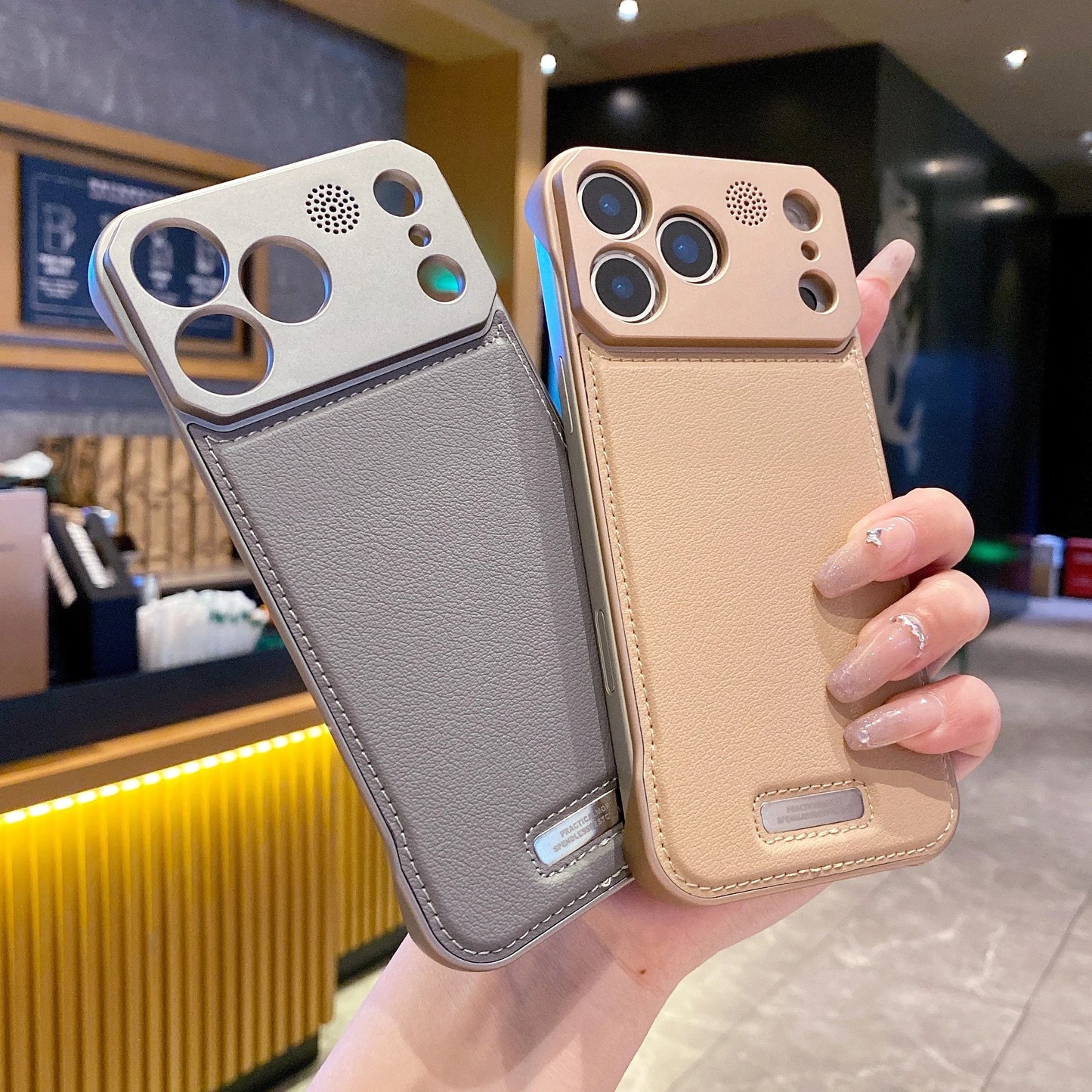 Leather Frameless iPhone 17 Case with MagSafe - FonKayz