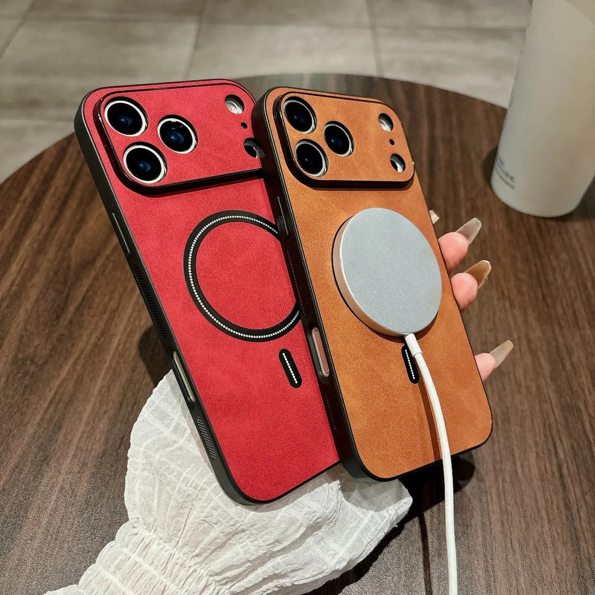 iPhone 17 Leather Case with MagSafe - FonKayz