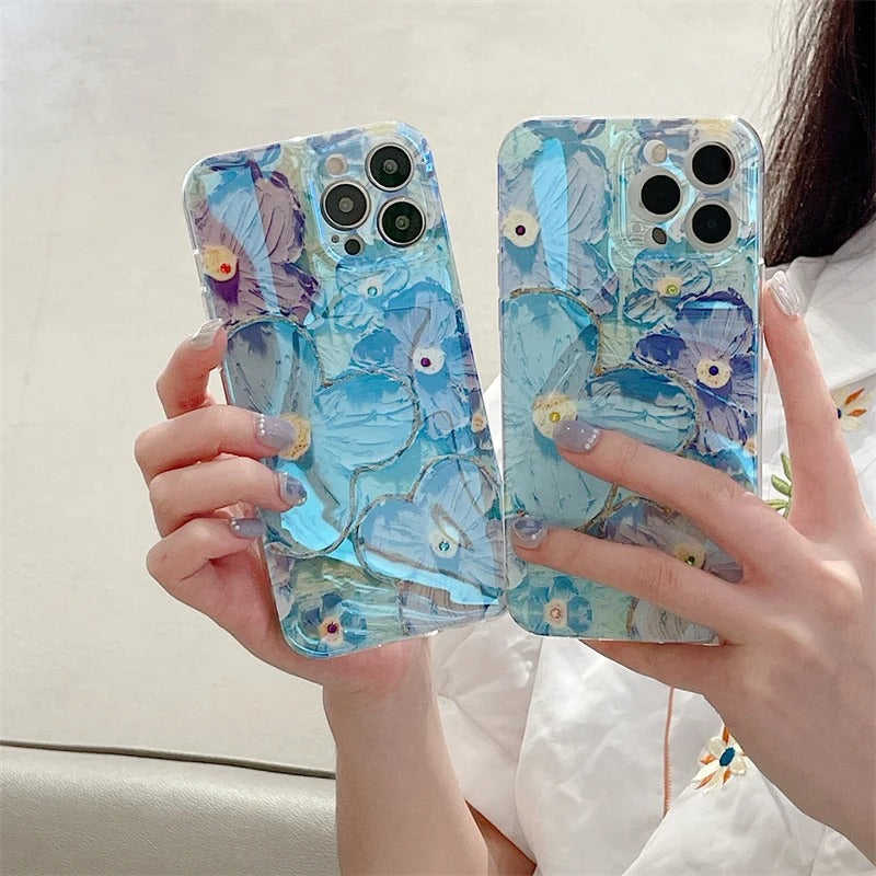 Oil Painting Flower Art iPhone Case - FonKayz