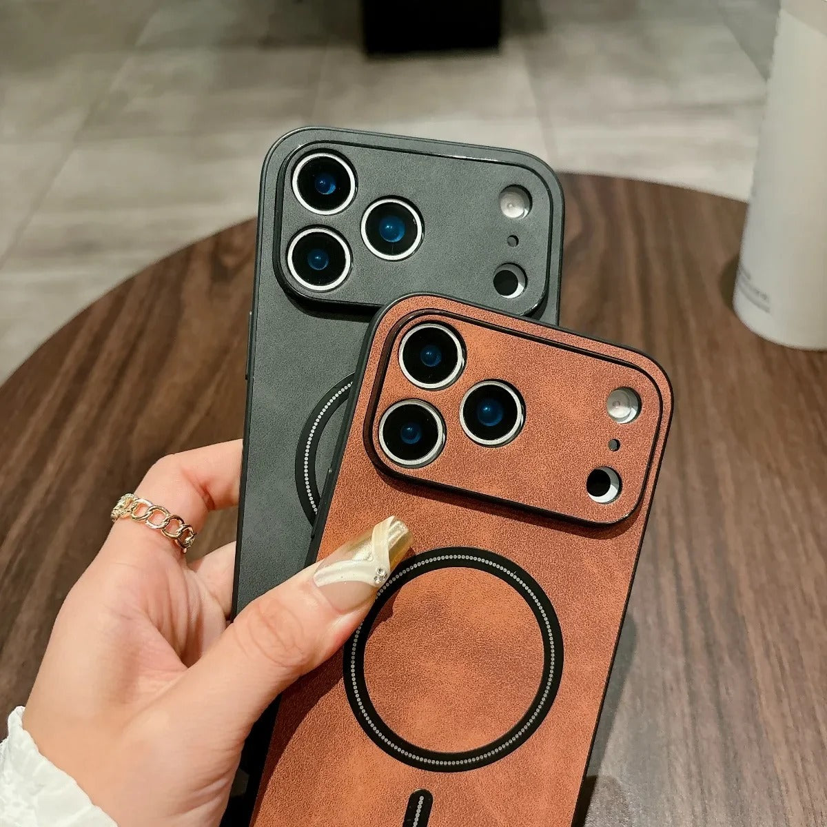 iPhone 17 Leather Case with MagSafe - FonKayz