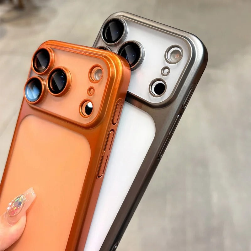 CosmoFrost® – Plating Frosted Translucent Thin Case for iPhone 17 Series