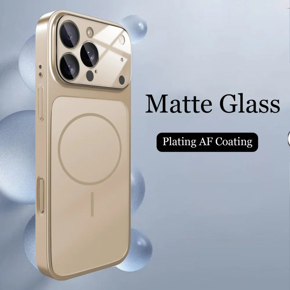 iPhone 17 Glass Matte Armor Case – MagSafe Compatible - FonKayz