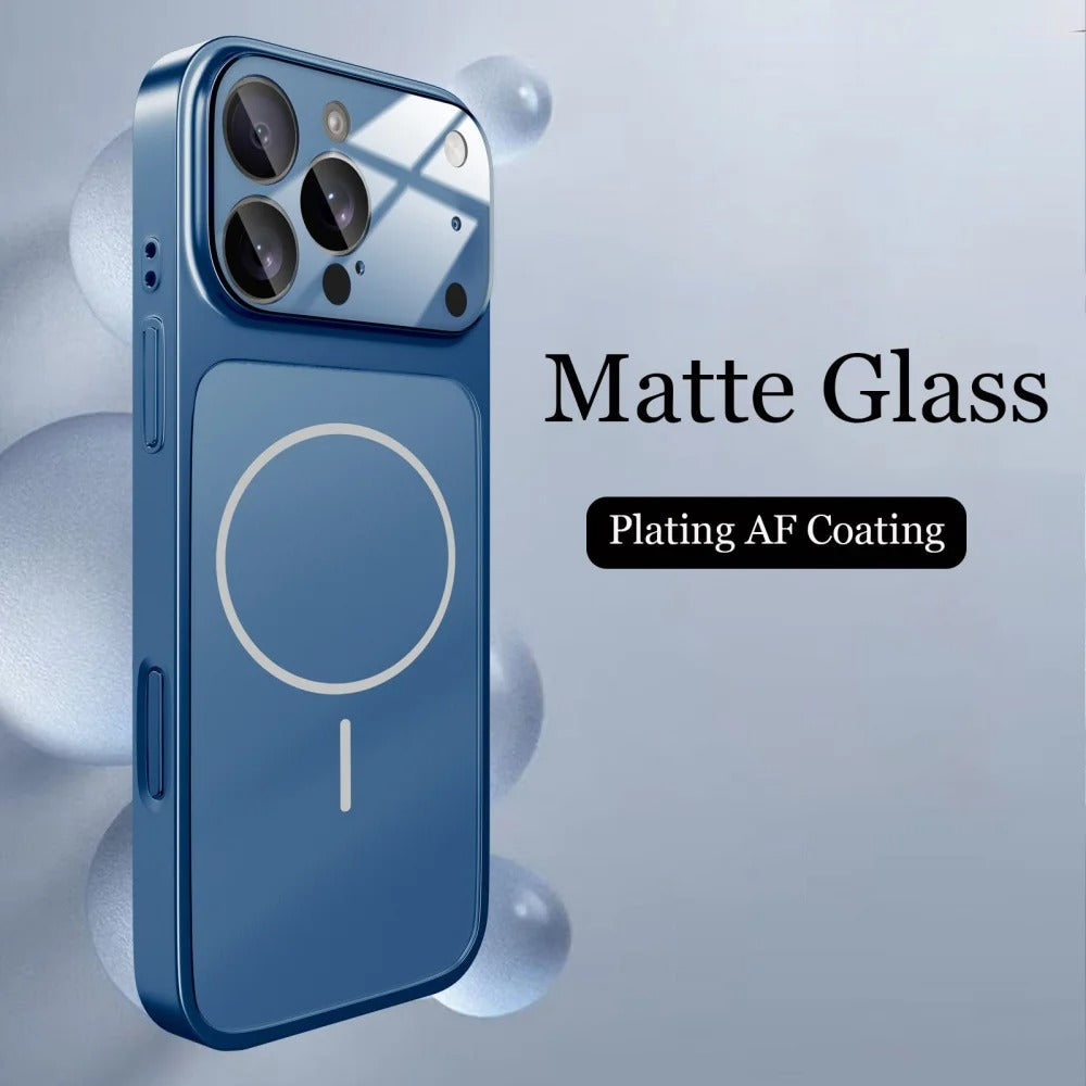 iPhone 17 Glass Matte Armor Case – MagSafe Compatible - FonKayz