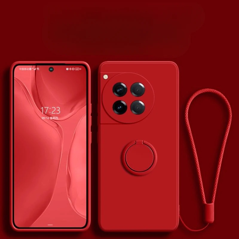 Invisible Stand Holder Liquid Silicone Case with Lanyard for OnePlus Series - FonKayz