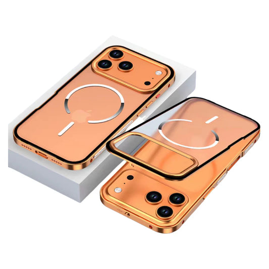 FrostEdge® – iPhone 17 Series Metal Frame Magnetic Case