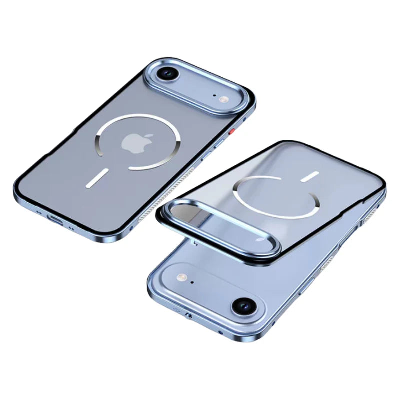 FrostEdge® – iPhone 17 Series Metal Frame Magnetic Case