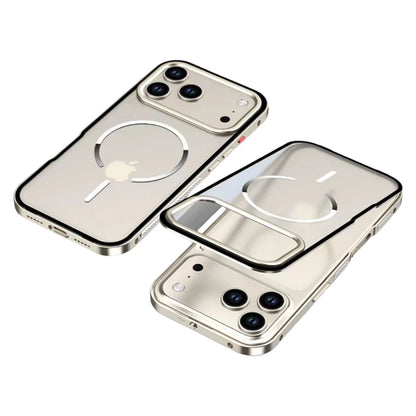 FrostEdge® – iPhone 17 Series Metal Frame Magnetic Case