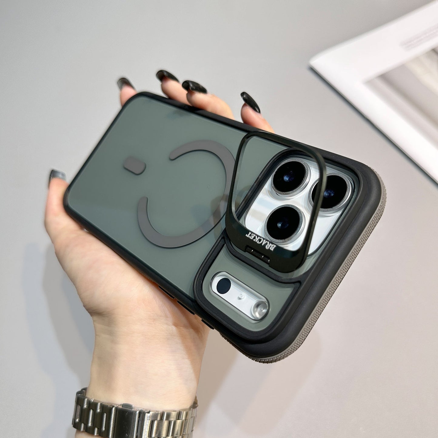 MagLock™ Dual-Layer Magnetic Case – Shockproof with Built-In Kickstand for iPhone 17 Series