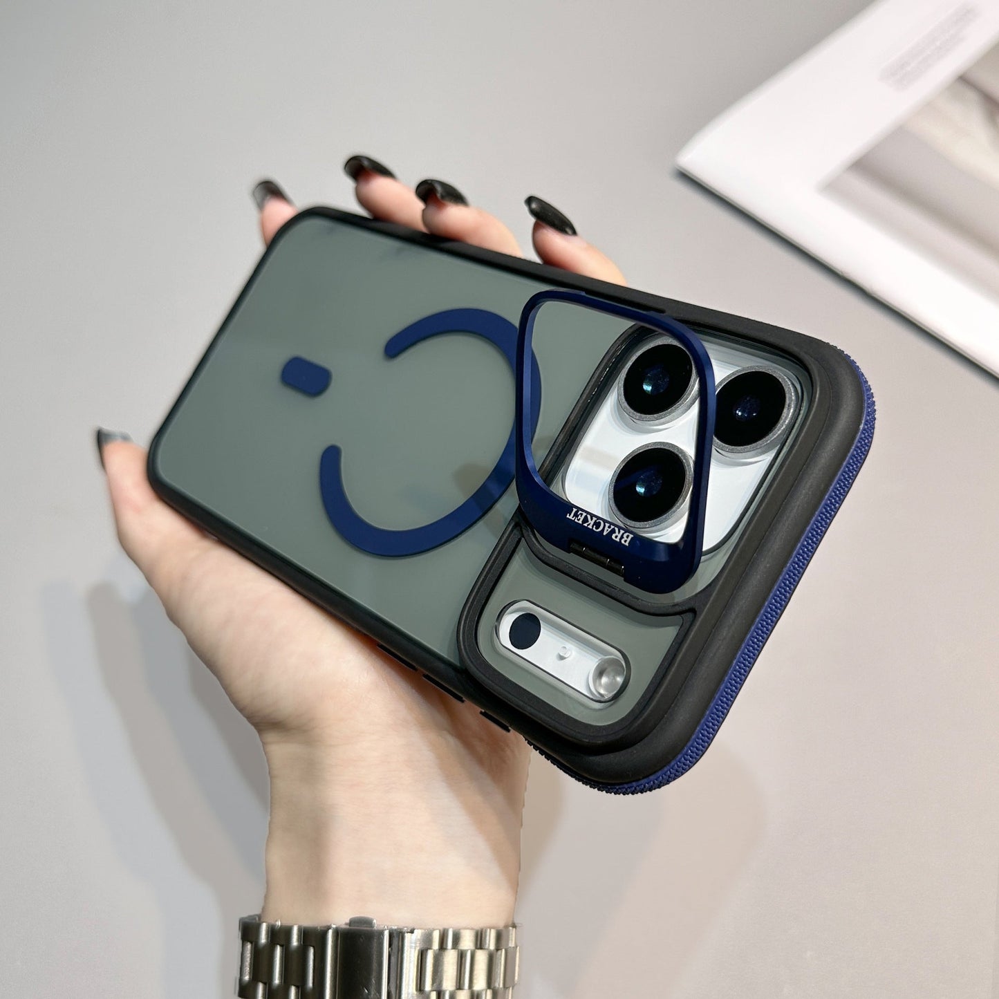 MagLock™ Dual-Layer Magnetic Case – Shockproof with Built-In Kickstand for iPhone 17 Series