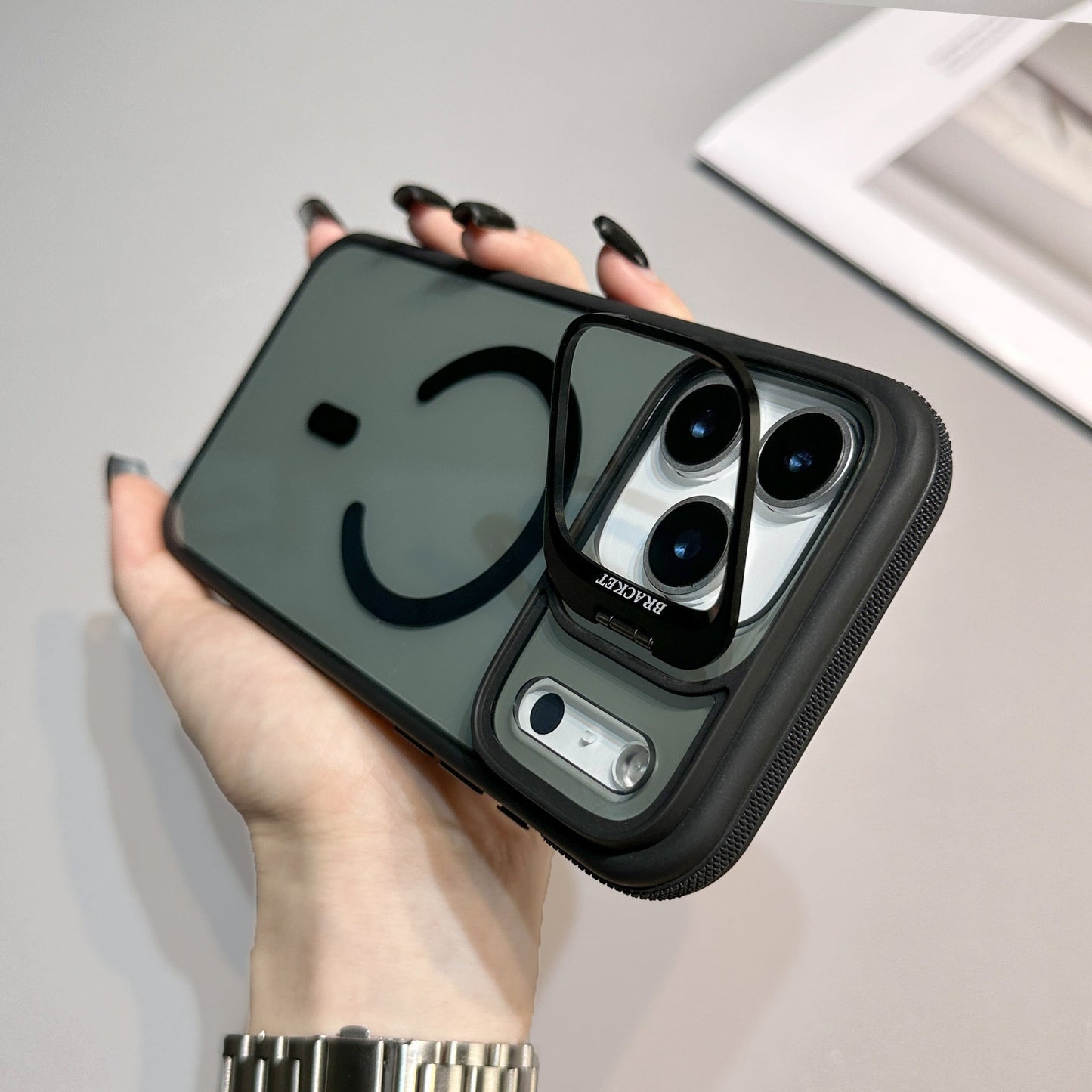 MagLock™ Dual-Layer Magnetic Case – Shockproof with Built-In Kickstand for iPhone 17 Series