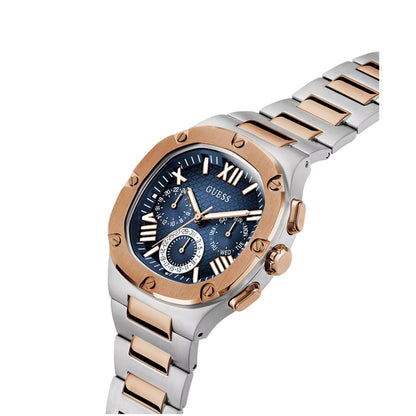 GSS GW0572G4 pour homme Couleur du boîtier 2 tons - Bracelet en acier inoxydable de forme carrée
