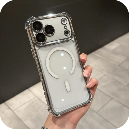 iPhone 17 Pro Max / Pro / Air Magnetic Clear Case – Shockproof Airbag Corners & Anti-Yellowing - FonKayz