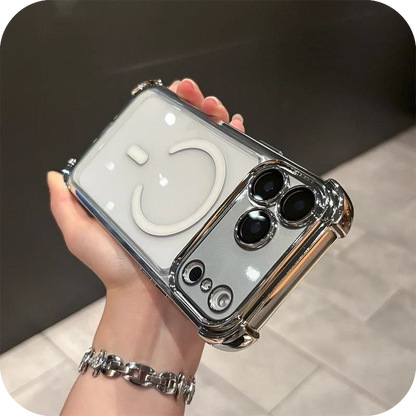 iPhone 17 Pro Max / Pro / Air Magnetic Clear Case – Shockproof Airbag Corners & Anti-Yellowing - FonKayz