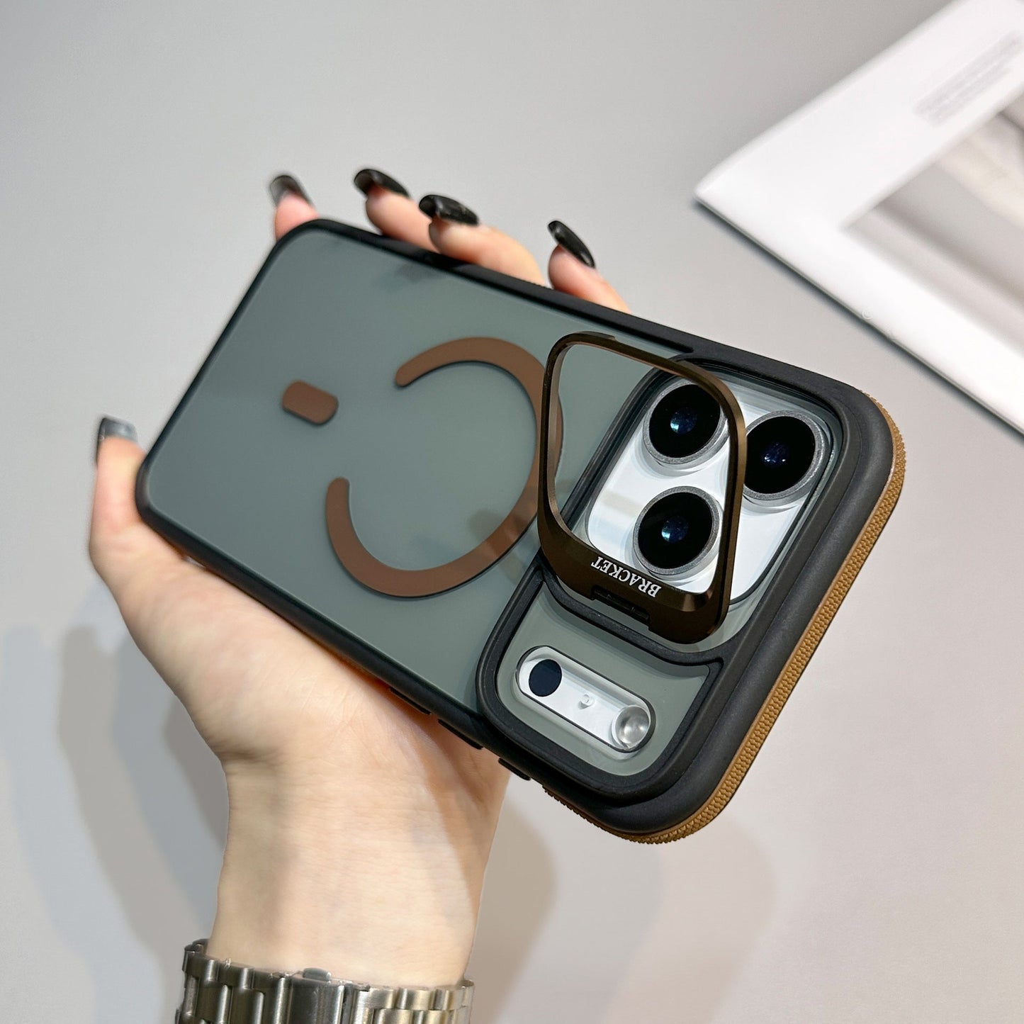MagLock™ Dual-Layer Magnetic Case – Shockproof with Built-In Kickstand for iPhone 17 Series