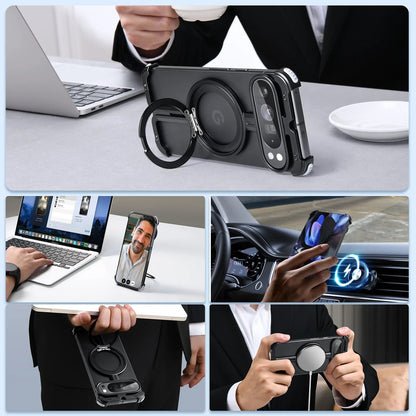 Minimalist Frameless Magsafe Magnetic Kickstand Holder Case - FonKayz