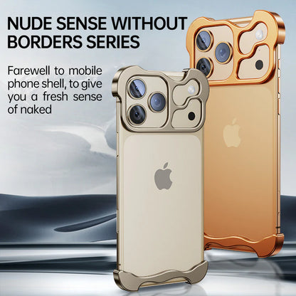EdgeLite® – iPhone 17 Series Asymmetric Metal Frameless Case