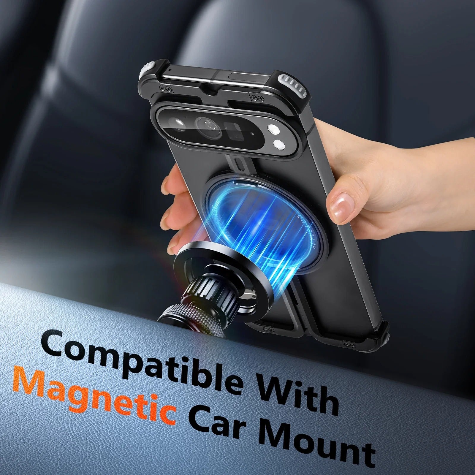 Minimalist Frameless Magsafe Magnetic Kickstand Holder Case - FonKayz