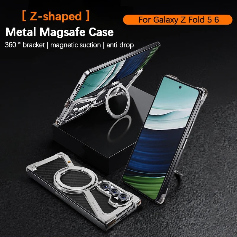 Sleek Z-Shape Design with Protective 4 Airbag Corners - Frameless Case for Galaxy Z Fold