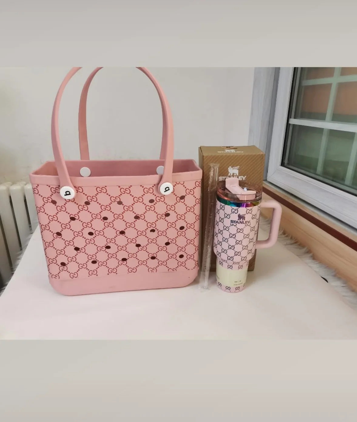 Stanley and Tote Bag Set Rose
