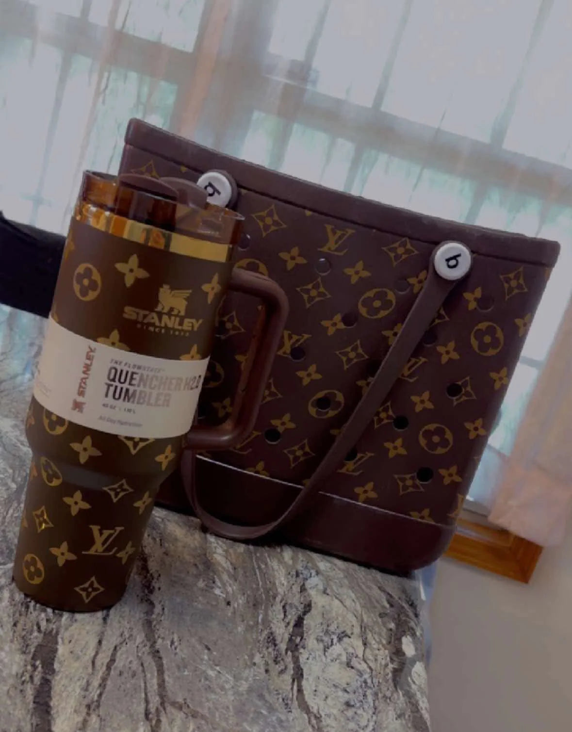 Stanley and Tote Bag Set Brown