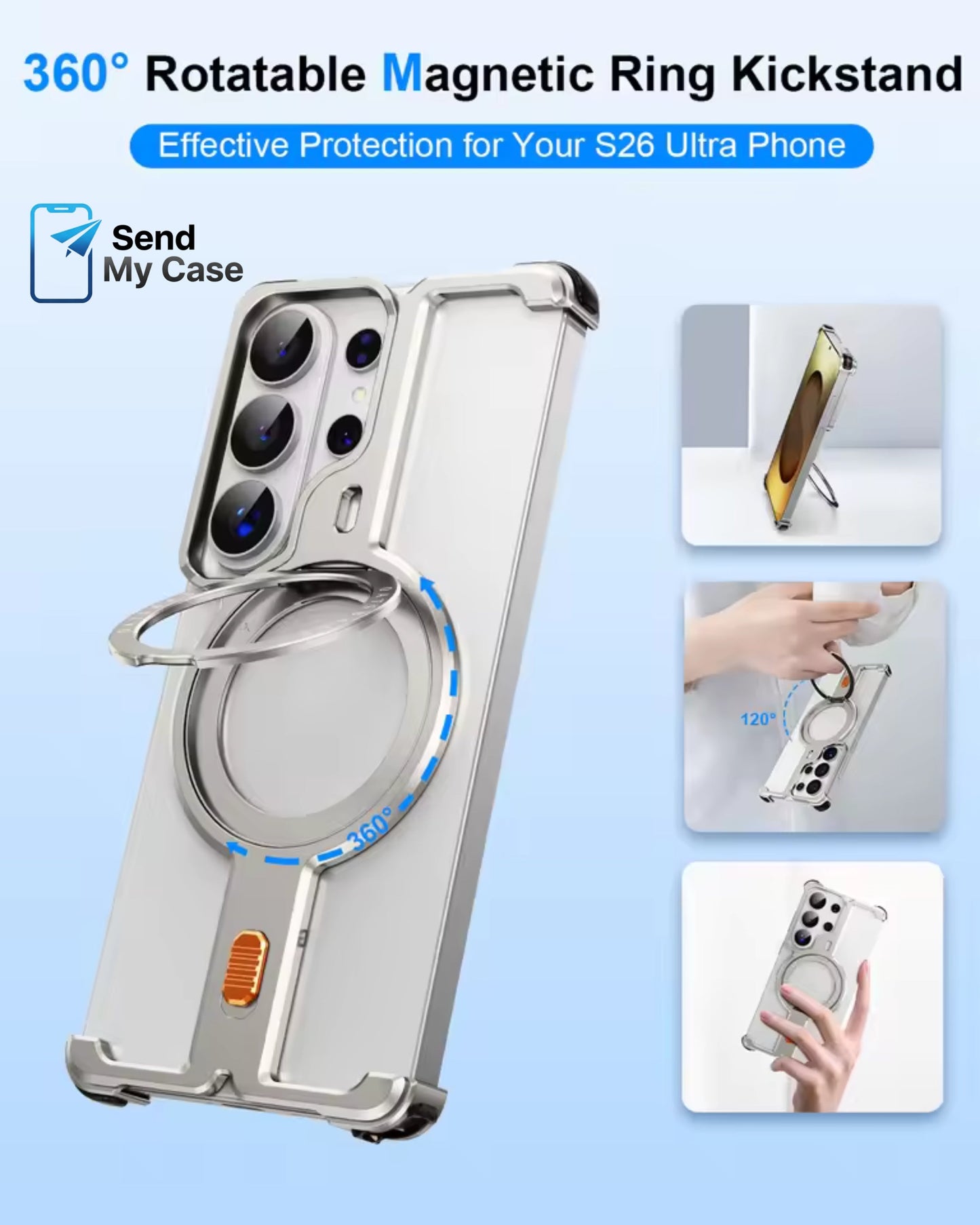 Samsung Galaxy S26 Ultra Frameless MagSafe Metal Case