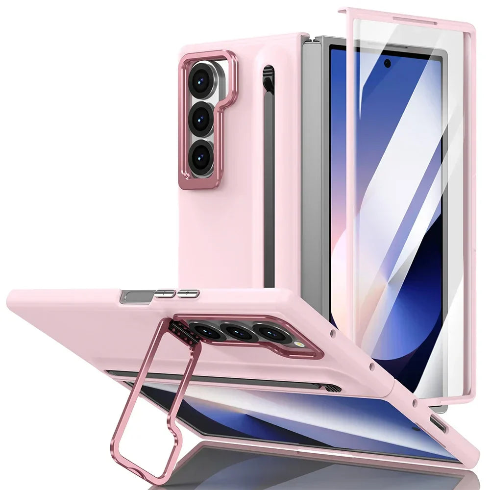 Samsung Galaxy Z Fold Shockproof Stylus Case with Kickstand
