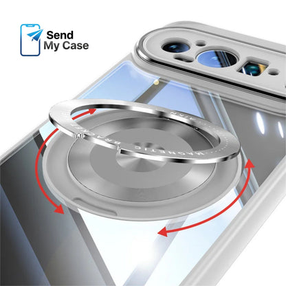 Google Pixel 10 Pro XL Magnetic Ring Stand Clear Case