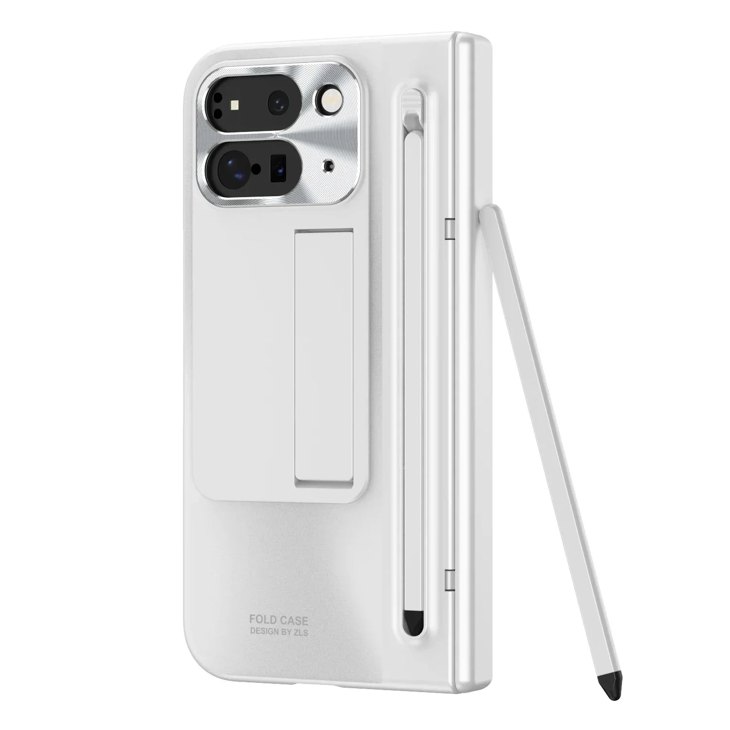 Google Pixel Fold 2 Armor Kickstand Case with Stylus Holder
