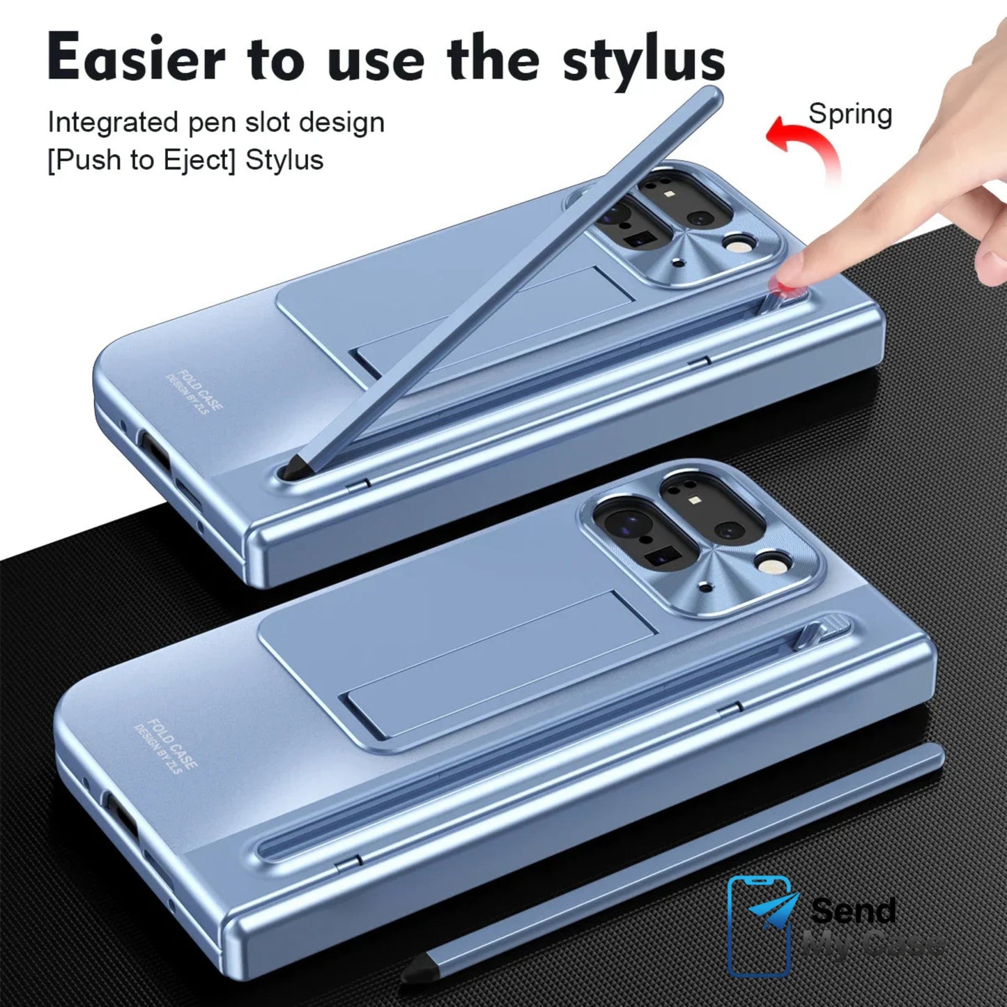 Google Pixel Fold 2 Armor Kickstand Case with Stylus Holder