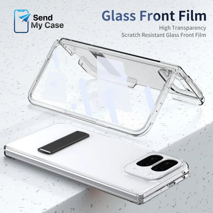 Google Pixel 10 Pro Fold Clear Kickstand Case with Alloy Bracket