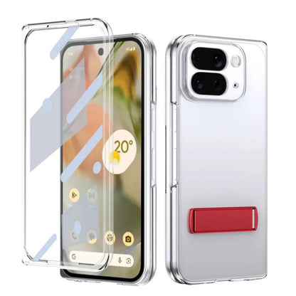 Google Pixel 10 Pro Fold Clear Kickstand Case with Alloy Bracket