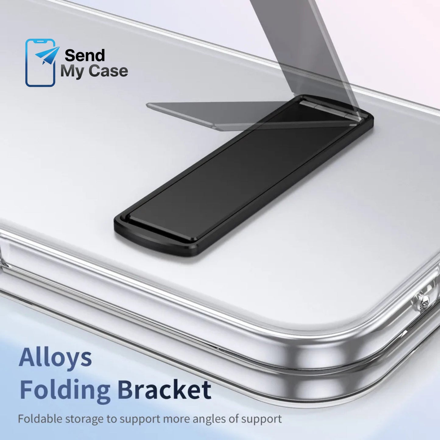 Google Pixel 10 Pro Fold Clear Kickstand Case with Alloy Bracket