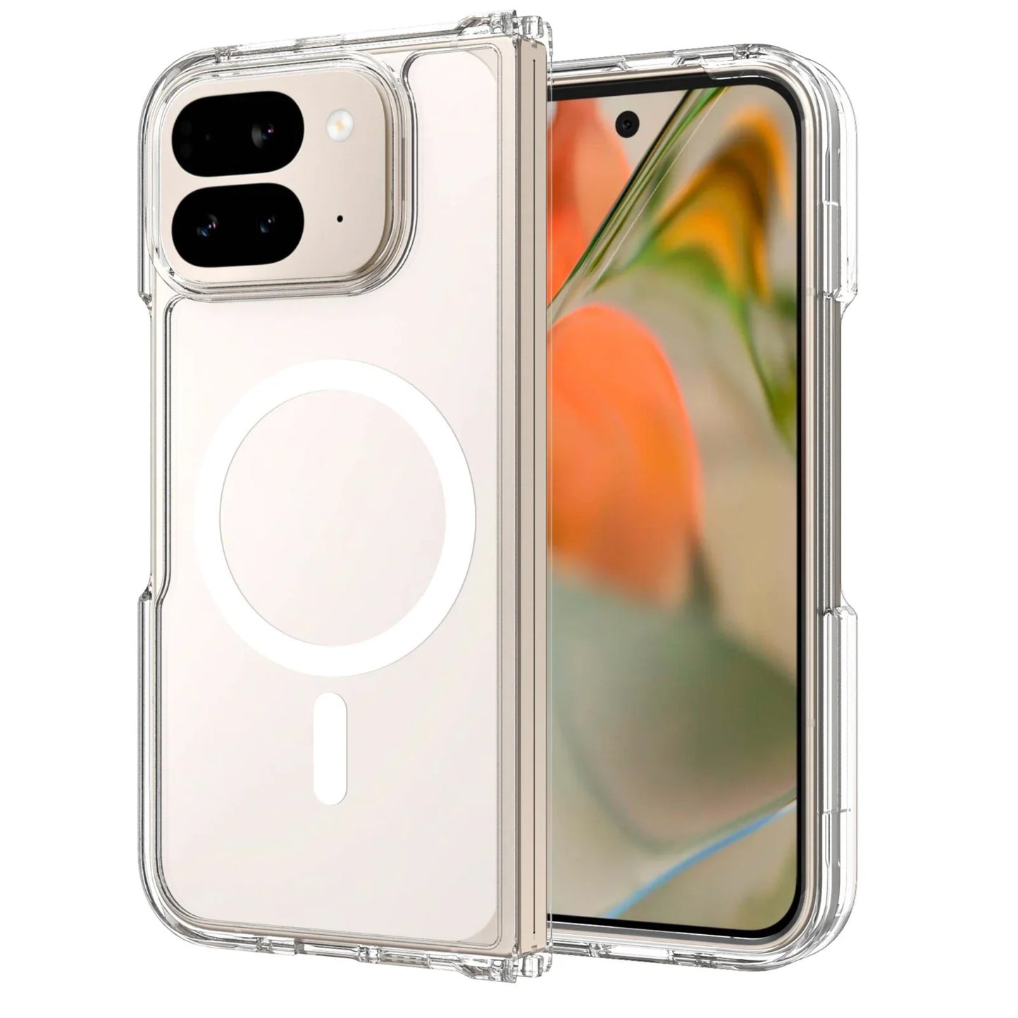 Pixel 10 Pro Fold Clear MagSafe Hybrid Protective Case