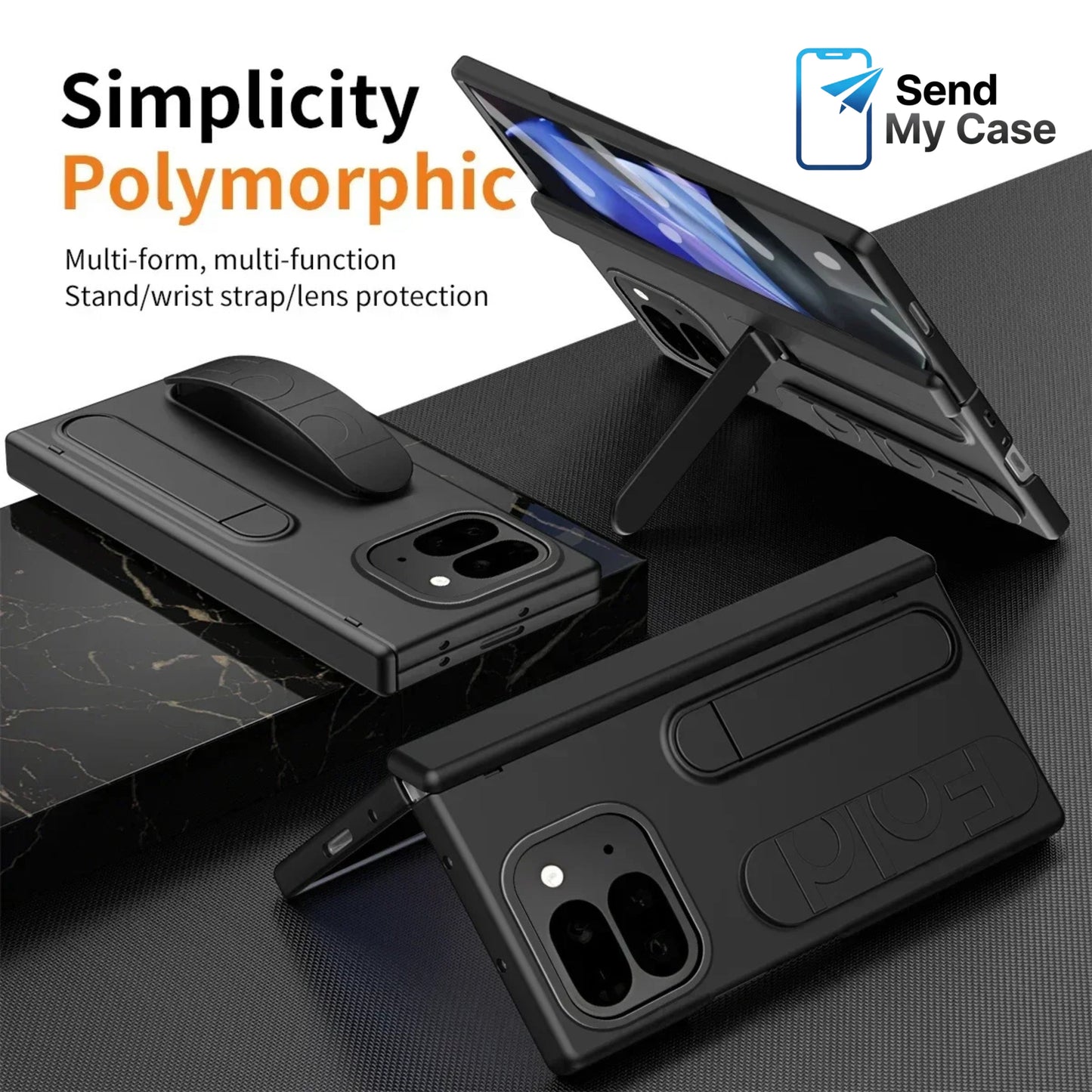 Pixel 10 Pro Fold Grip Stand Wrist Strap Case