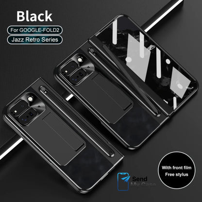 Pixel 10 Pro Fold Leather Case with Stylus & Kickstand