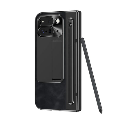Pixel 10 Pro Fold Leather Case with Stylus & Kickstand