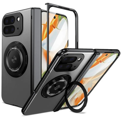 Google Pixel 10 Pro Fold Magnetic Ring Stand Case (360° Rotatable)