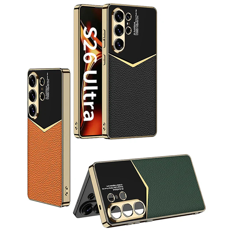Samsung Galaxy S26 Ultra Luxury Leather Slim Case
